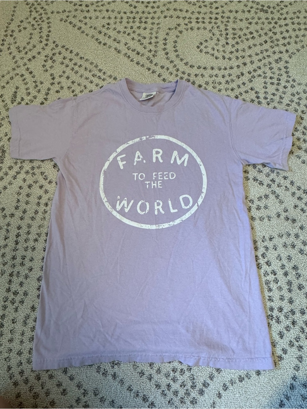 Comfort Colors Lavender "Farm to Feed the World" Graphic Tee